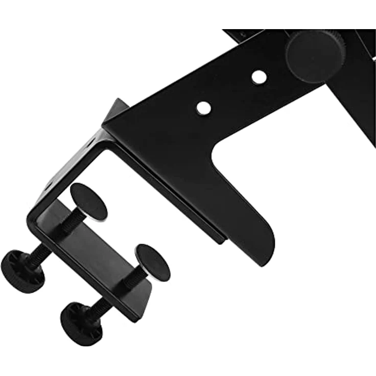 Pronomic LS-110 Laptopständer DJ Notebookstativ Laptop Stand (Höhenverstellbar, inkl. Befestigungsklammern, ideal für DJs & Musiker, Material: Stahl) Schwarz – Bild 3