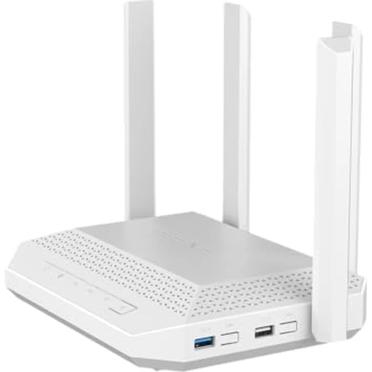 Keenetic Hero AX3000, Mesh-Wi-Fi-6-Multi-Gigabit-Router mit 4-Port-Gigabit- und 1-Port-2,5-Gigabit-Smart-Switch, SFP-Combo-Port, USB 2.0 und USB 3.0 Ports – Bild 4