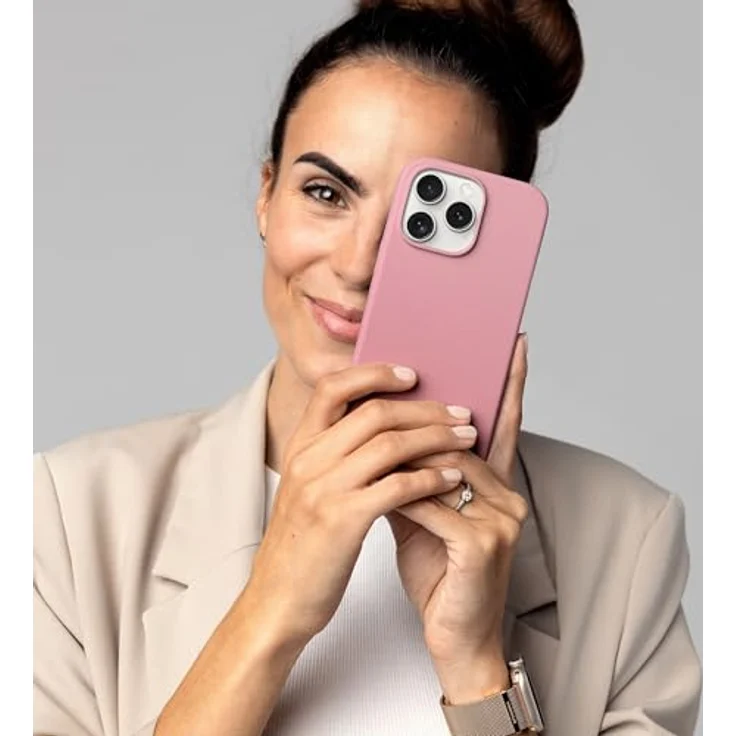 VONMÄHLEN Weiche Silikonhülle für iPhone – Handyhülle aus recycelten Materialien, kompatibel mit Mag-Safe, Mikrofaserfutter & Kamera-Displayschutz – Bild 3