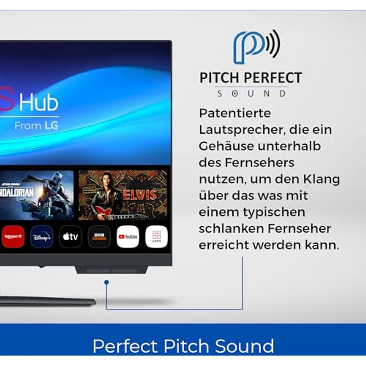 Cello C2224WS, 22 Zoll 12 Volt Rahmenloser Fernseher mit WebOS, Bluetooth Lautsprechern, Netflix, ideal für Wohnmobile und LKWs – Bild 3