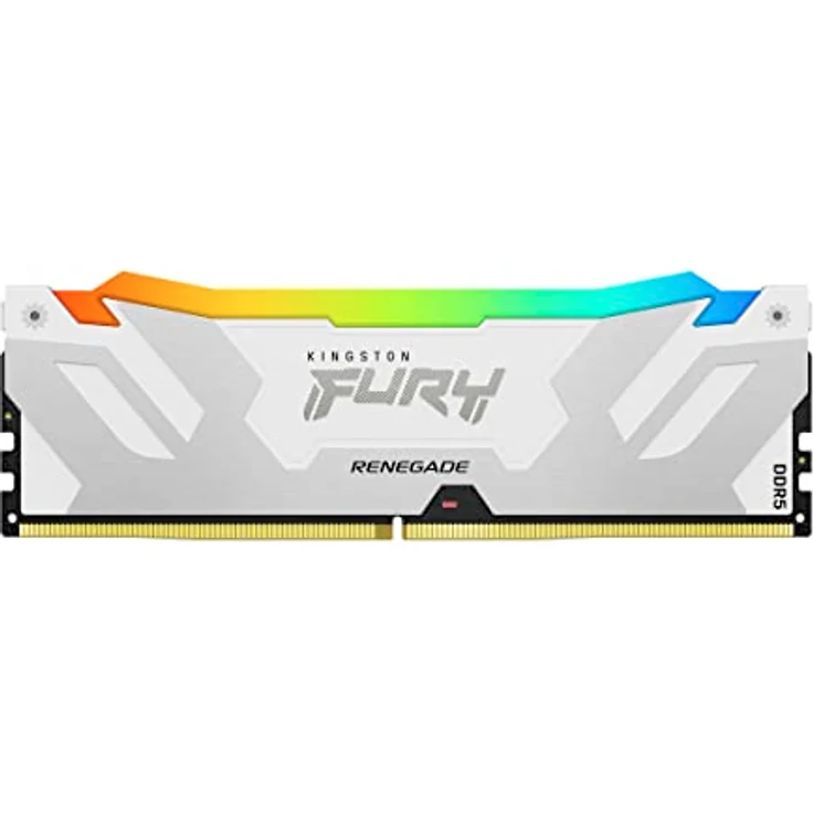 Kingston FURY Renegade Weiß RGB XMP 16GB 8000MT/s DDR5 CL38 DIMM Desktop Gaming Speicher - KF580C38RWA-16 – Bild 1