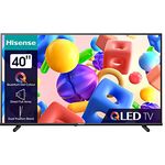 Hisense 40A5KQ 101cm (40 Zoll) QLED Fernseher Full HD, Smart TV, Triple Tuner DVB-T2 / T/C / S2 / S, USB-C, Duale Positionierung, Works with Alexa, WiFi, Game Mode, Hotel Mode, Schwarz [2023]