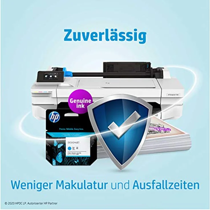 HP F9J65A Tintenpatrone, 728 Original, gelb – Bild 2