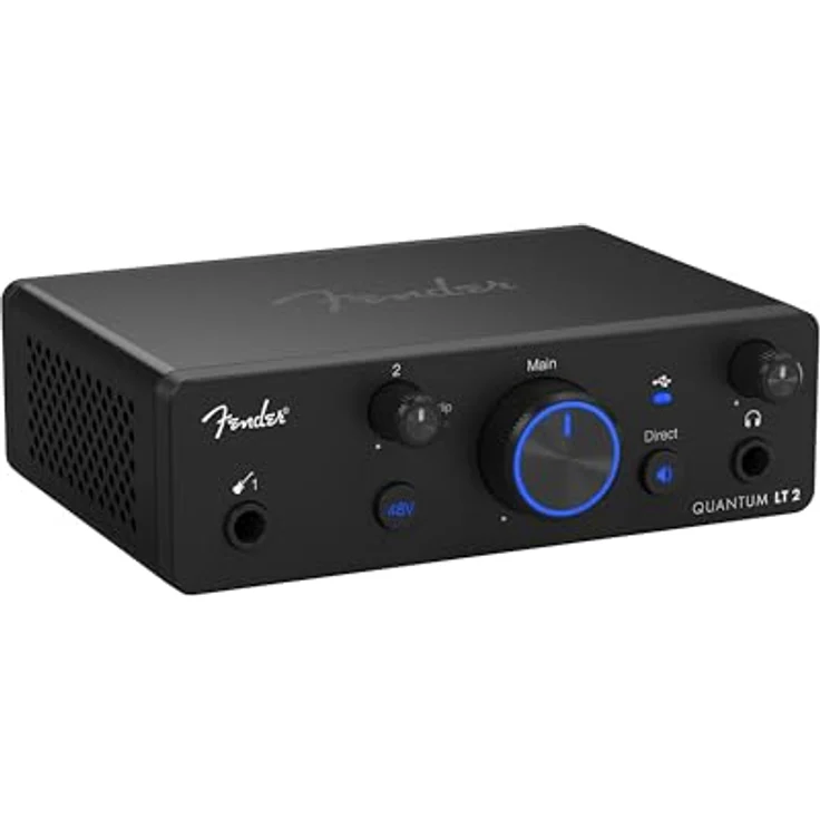 Fender Quantum LT 2, 2x2 USB-C Audio-Schnittstelle mit 24 Bit/192 kHz, MAX-HD Mikrofonvorverstärker und Loopback-Audio für kleine Ensembles und Multi-Source-Aufnahmen – Bild 3