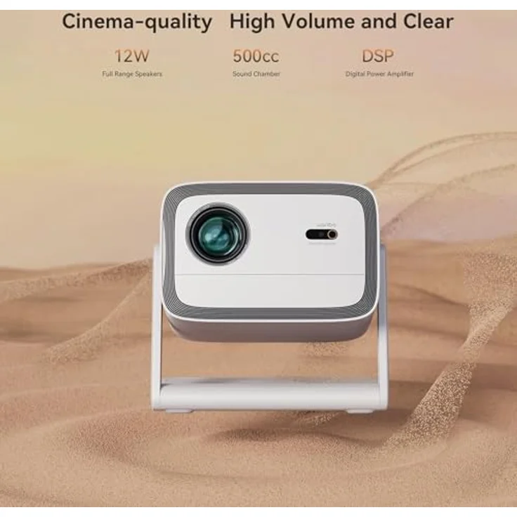 Wanbo Vali 1, Full HD Beamer mit 900 lm Helligkeit, Weiss – Bild 5