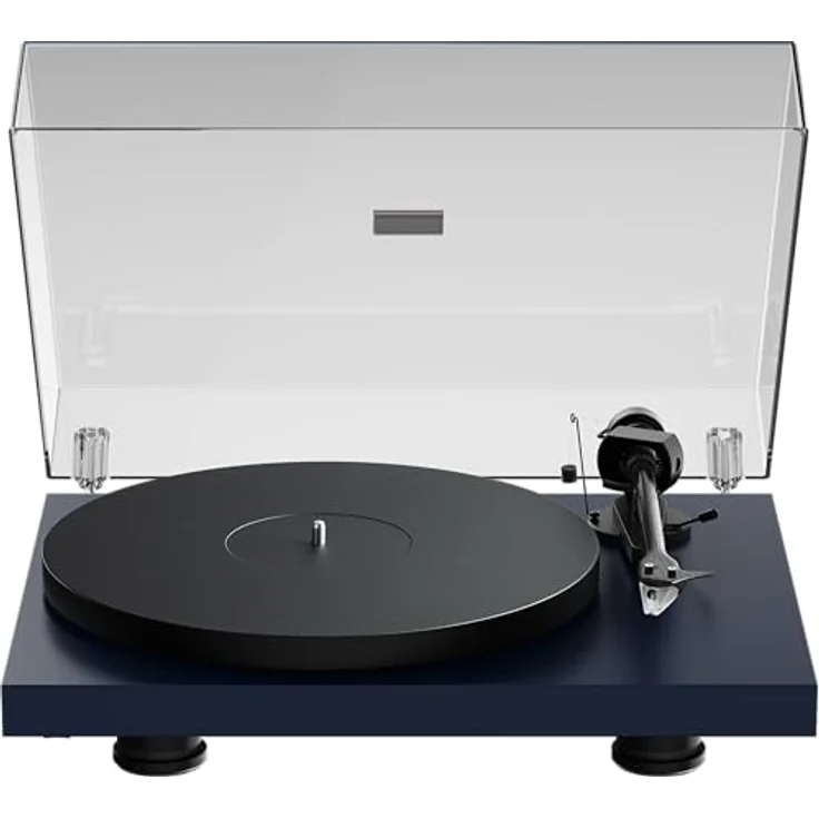 Pro-Ject Debut EVO 2 Plattenspieler, Stahlblau, Riemenantrieb, 33/45 U/min, 8,6" Carbon-Tonarm, höhenverstellbare Füße – Bild 2