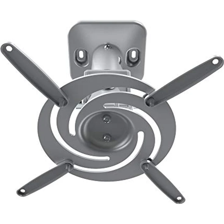 PureMounts PM-SPIDER-PLUS-S Beamer Deckenhalterung, neigbar 25°, drehbar, Deckenabstand: 225mm, Traglast max. 15kg, Lochabstand 180-310mm, silber – Bild 11