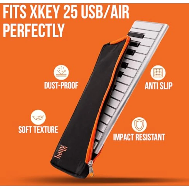 CME Xkeycase Schutzhülle, Schwarz-Orange – Bild 9