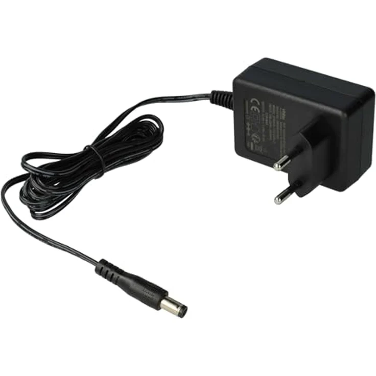 vhbw Netzteil kompatibel mit CAS ER Junior, AC/DC Netzadapter 12 V / 1,25 A, schwarz, 180 cm Kabel – Bild 2