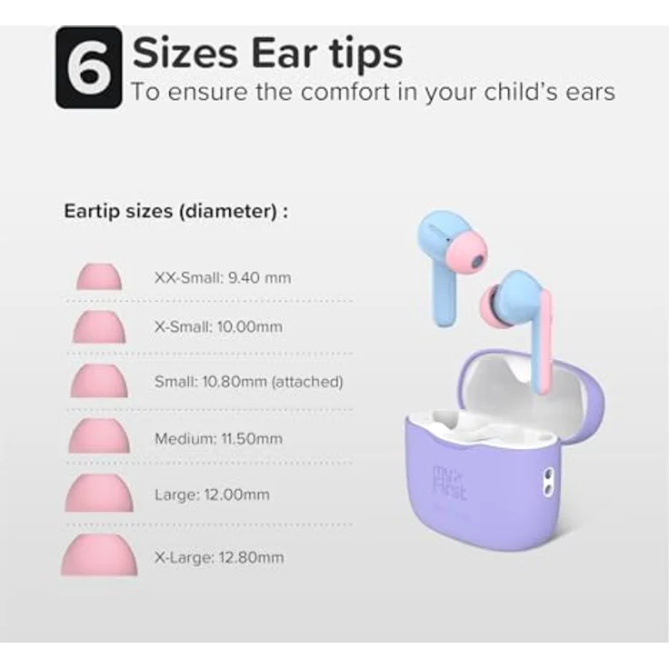 myFirst CareBuds Kinder-Kopfhörer, 85 dB maximale Lautstärke, Smart-Transparenz-Modus – Bild 4