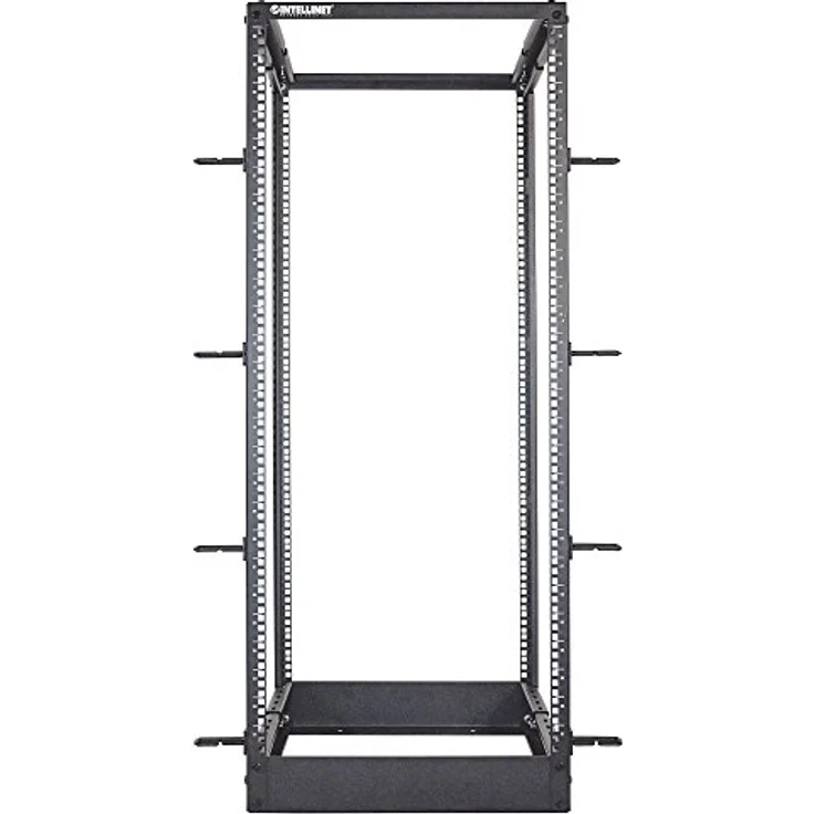 Intellinet Open Frame - Schrank - offener Rahmen - 4 Pfosten - Schwarz - 26U - (48.3 cm) 19 Zoll – Bild 4
