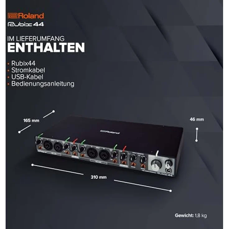Roland RUBIX44 4-In-4-Out High-Resolution Audio-Interface - Die Hi-Res-Lösung für Homestudio-Produzenten – Bild 7