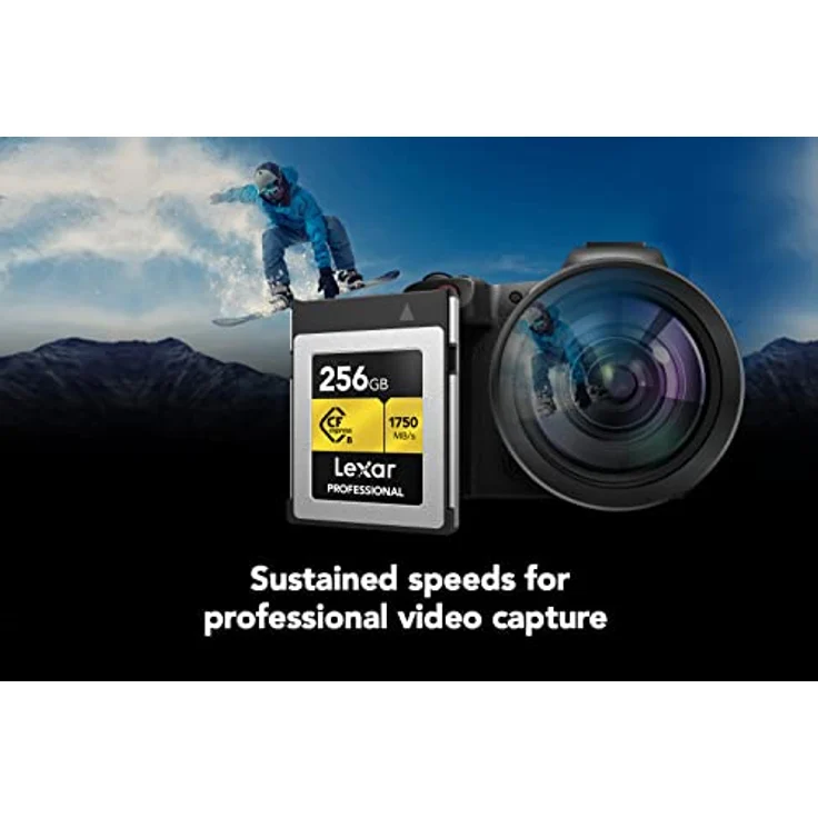 Lexar Professional GOLD-Serie CFexpress Karte 256GB, Typ B CF Karte, bis zu 1750 MB/s Lesen, Nehmen Sie PCIe 3.0 und NVMe, Speicherkarte für professionelle Fotografen, Videofilmer (LCXEXPR256G-RNENG) – Bild 4