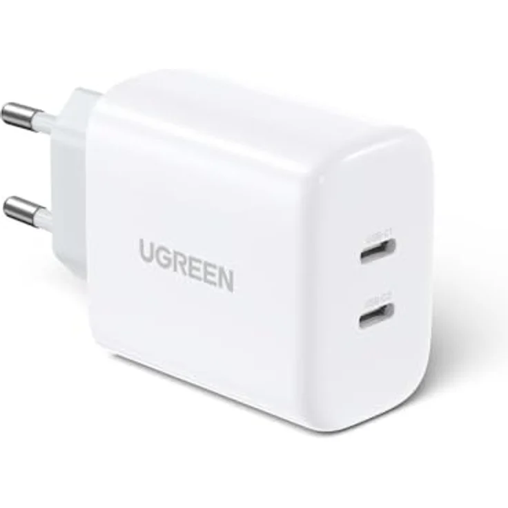 Ugreen USB-C+USB-C 40W PD Wall Charger (20W+20W) EU White – Bild 4