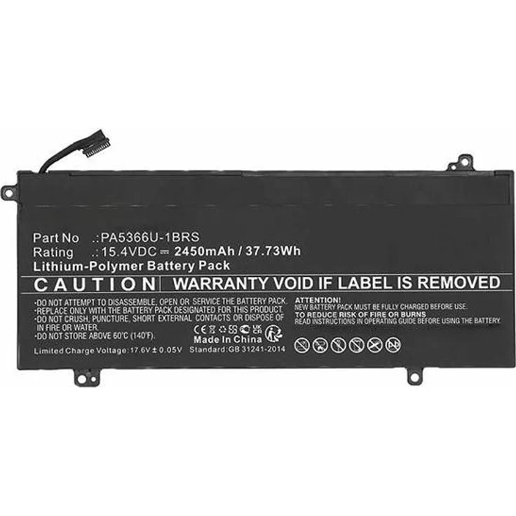 MicroBattery CoreParts - Laptop-Batterie - 15,4 V - Lithium-Polymer, 2450 mAh, 37.73 Wh, Schwarz