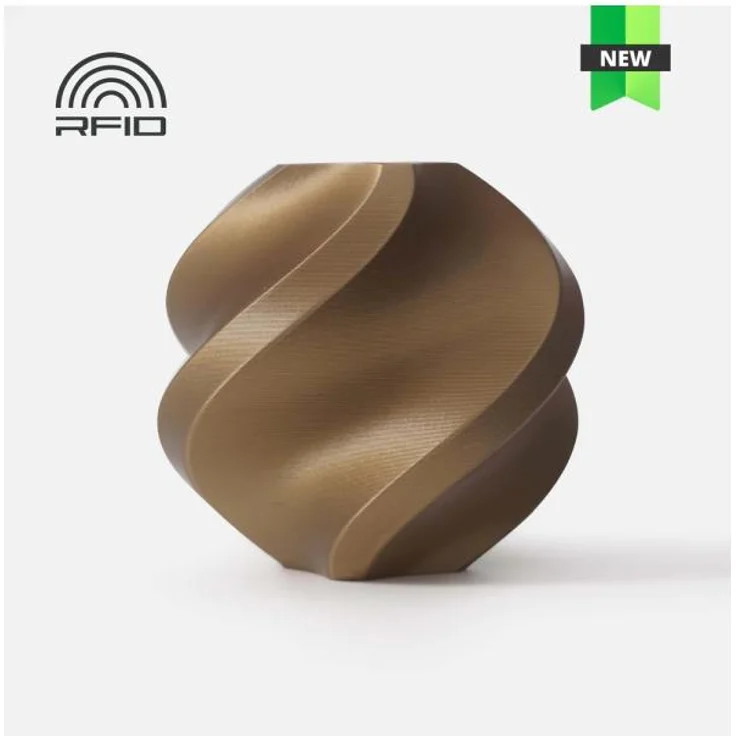 Bambu Lab PLA Basic Refill - Bronze - 1.75mm, spulenloses 3D Filament mit RFID für intelligentes Drucken