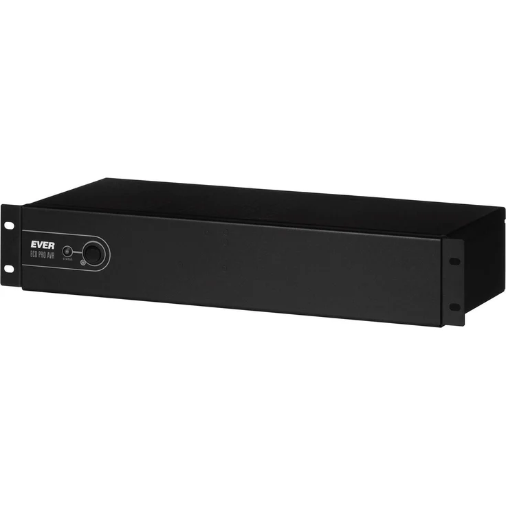 Ever ECO Pro 700 AVR CDS, Line-Interaktive USV mit 420 W, Sinuswellen-Ausgang und USB-Anschlüssen, 19-Zoll Rack-Format