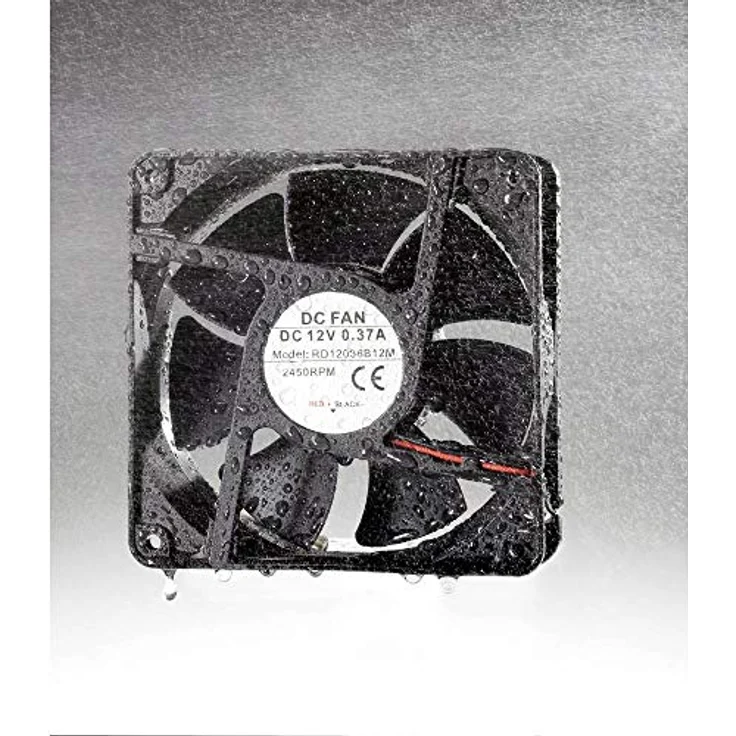 Tru Components Wasserfester Axiallüfter 120 mm, PC Lüfter mit IP58 Schutzart, 1950 U/min, Schwarz – Bild 3