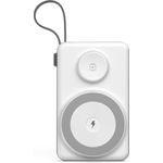 CHOETECH Powerbank B695 10000mAh LED (grau) - Schnelles Power Delivery, Apple Watch Ladegerät, kompakt und sicher im Flugzeug transportierbar