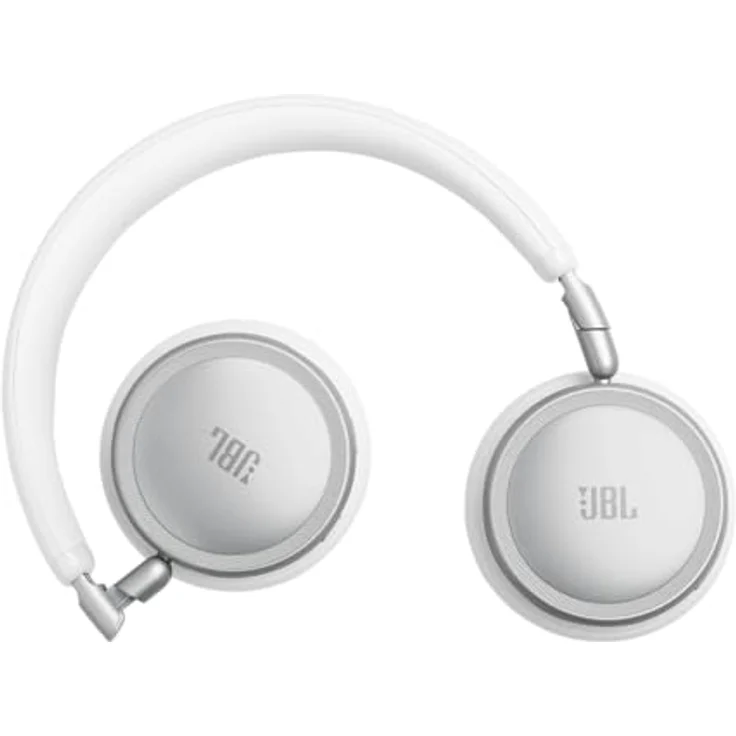 JBL Live 680NC, Kabellose On‑Ear‑Kopfhörer mit Adaptivem Noise Cancelling, Spatial Sound und JBL Pure Bass, Weiß – Bild 2