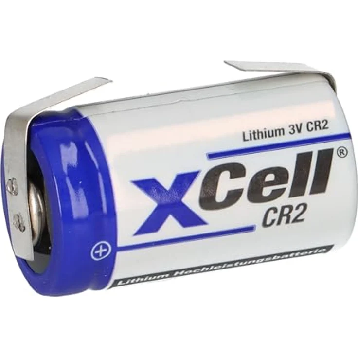 Akkuman.de XCell Photobatterie CR2 Lithium 3V / 850mAh U-Lötfahne, Profiqualität für Fotografie und Sicherheitselektronik – Bild 1