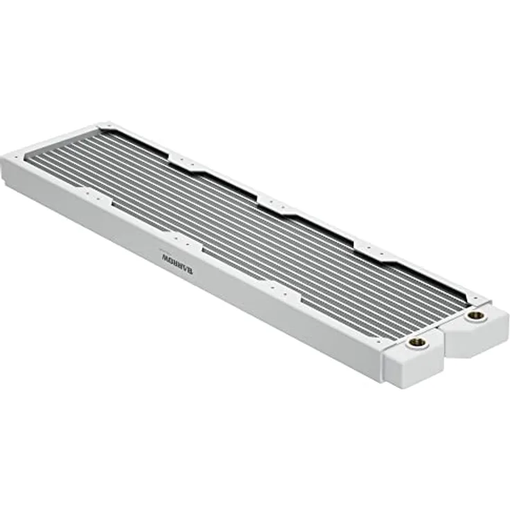 Barrow Dabel-28a Radiator 480 mm - weiß, Rote Kupferlamellen mit hoher Dichte, Multi-Channel Zirkulation, Drehbarer Durchgang