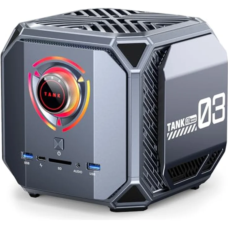 ACEMAGIC M1A Pro Mini PC, Intel i9-13900HK, 32 GB DDR5, 1 TB SSD NVME, Intel ARC A770, 8K UHD, WiFi6, 2.5G LAN, RGB-Beleuchtung – Bild 1