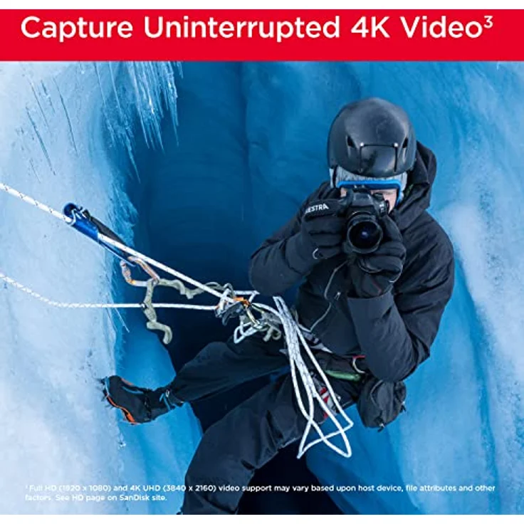 SanDisk Extreme PRO SDHC UHS-I Speicherkarte 32 GB (V30, Übertragungsgeschwindigkeit 100 MB/s, U3, 4K UHD Videos, temperaturbeständig) – Bild 4