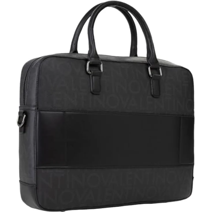 Valentino King RE Aktentasche 41 cm mit Laptopfach, schwarz, 100% Polyurethan – Bild 3