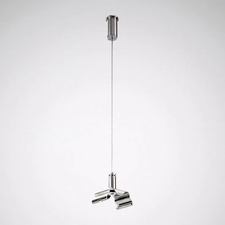 Trilux 2229600, Montageset für Zimmerdecke, verzinktes Stahlseil Ø 1,75 mm, Edelstahl, stufenlos verstellbar, 1500 mm Länge