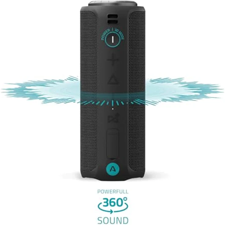 LAMAX Sounder2 Max Bluetooth 5.0 Lautsprecher, 50W, 360° Klang, wasserdicht gemäß IP67, bis zu 20 Stunden Musikerlebnis, BeatBass®, BeatShare®, AUX, USB-C, Schlaufe zum Aufhängen – Bild 2
