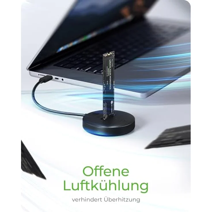 ICY BOX IB-1610MCD-C31, Dockingstation für NVMe & SATA M.2 SSD, USB-C mit 10 Gbit/s Geschwindigkeit, kompakt und tragbar – Bild 7