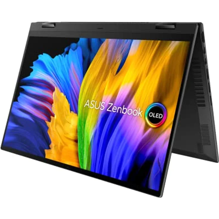 ASUS Zenbook 14 Flip OLED Convertible Laptop | 14" WQXGA+ 16:10 OLED Display | AMD Ryzen 9 5900HX | 16 GB RAM | 512 GB SSD | AMD Radeon | Windows 11 | QWERTZ Tastatur | Jade Black | Touchscreen – Bild 1