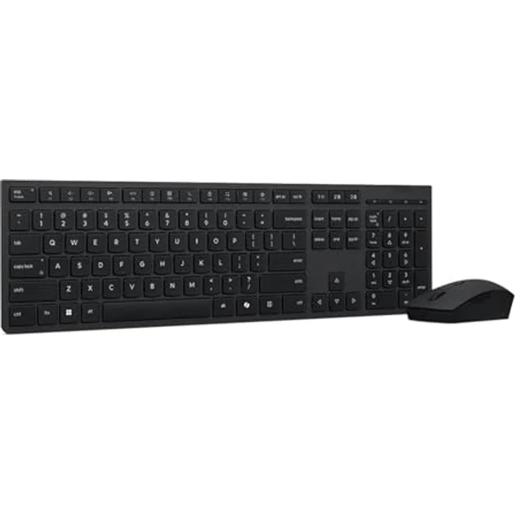 Lenovo Professional Wireless Rechargeable Combo Keyboard and Mouse, Deutsche Tastatur mit Scheren-Schaltern, grau, umweltfreundlich – Bild 3
