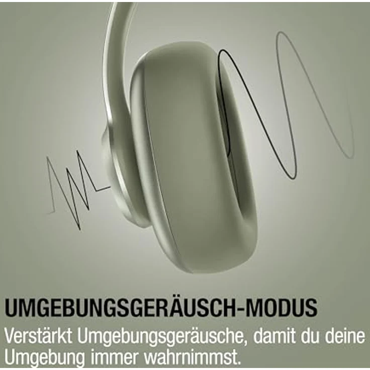 Fresh'N Rebel Clam Ace 2, Kabellose Kopfhörer mit 100 Stunden Akkulaufzeit und Geräuschunterdrückung, Grün – Bild 4