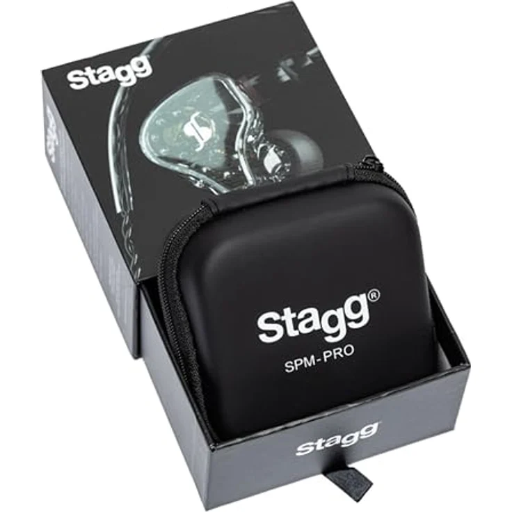 Stagg SPM-PRO TR, professionelle In-Ear Kopfhörer mit 2 Balanced Armature Treibern und transparentem Design – Bild 4