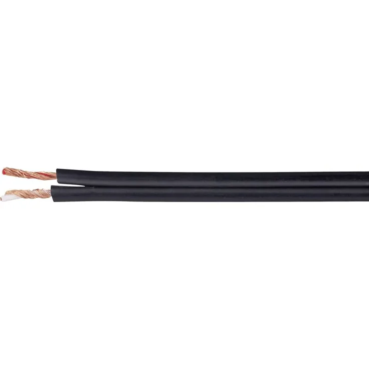 Kash 70I068 Diodenkabel, 2 x 0.14mm² Schwarz, kapazitätsarm mit einzeln abgeschirmten Adern für NF-Anwendungen