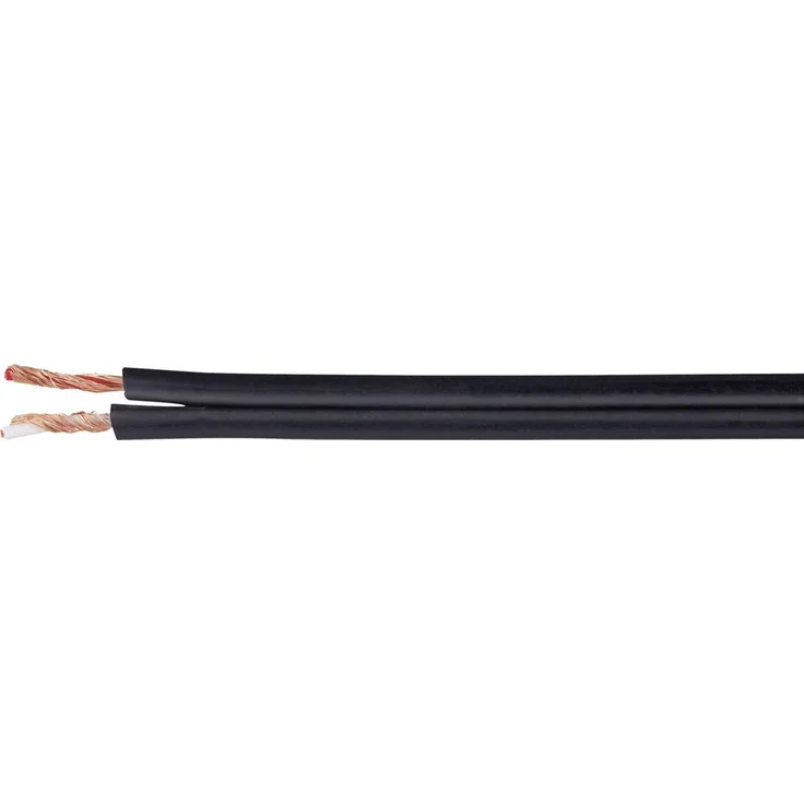 Kash 70I068 Diodenkabel, 2 x 0.14mm² Schwarz, kapazitätsarm mit einzeln abgeschirmten Adern für NF-Anwendungen