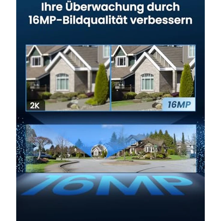 Reolink Duo 3 WiFi, 16MP Überwachungskamera mit 180° Panoramablick, Dual-Lens, 30m Farbnachtsicht, KI-Erkennung, IP67, WLAN 6 – Bild 2