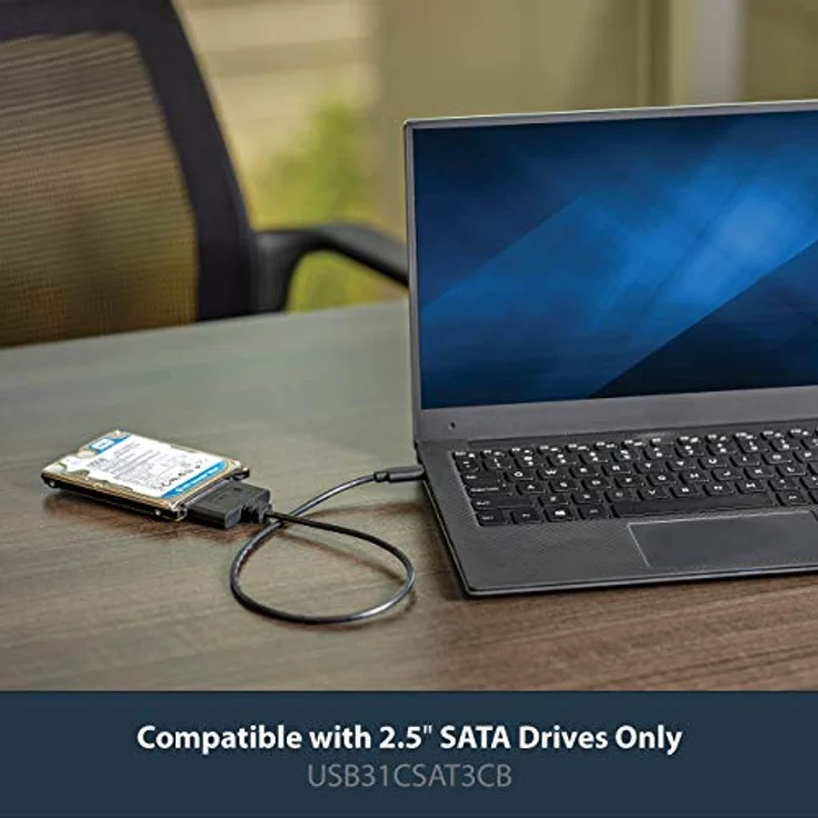 StarTech.com USB 3.1 (10 Gbit/s) Adapterkabel mit USB-C für 2,5 Zoll SATA Laufwerke (USB31CSAT3CB) – Bild 2