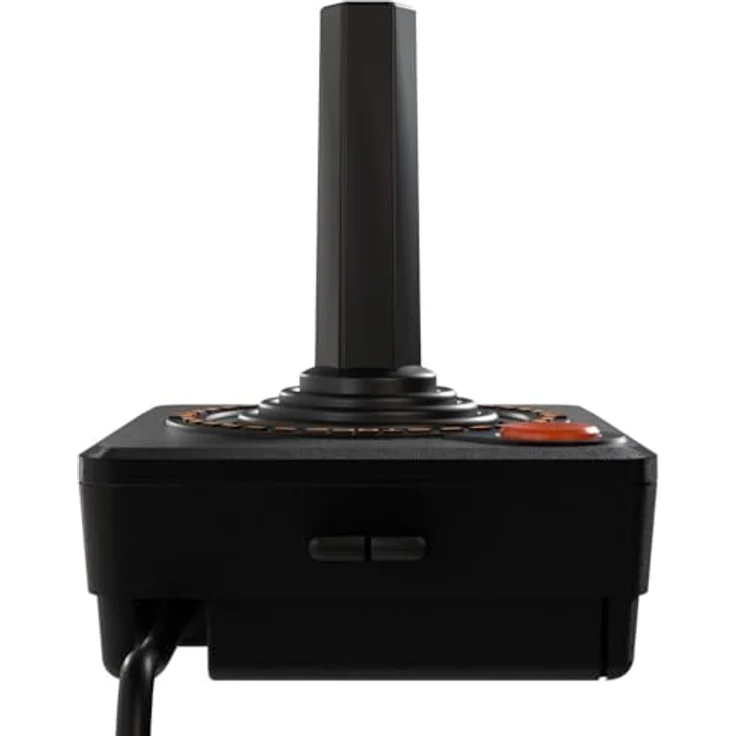 Retro Games Thecxstick, PC Gaming Controller im Retro-Design mit 8-Tasten-USB-Joystick und Analog-Stick, Schwarz – Bild 4