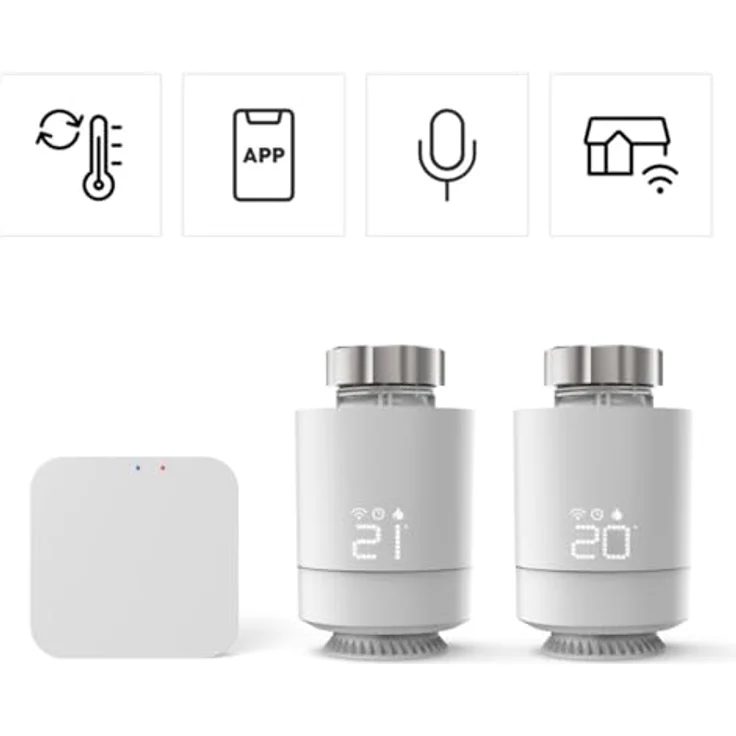 HAMA WLAN Heizkörperthermostat Starter-Set, 2x Smarte Heizungssteuerung mit Zentrale, weiß, kompatibel mit Amazon Alexa und Google Assistant – Bild 9