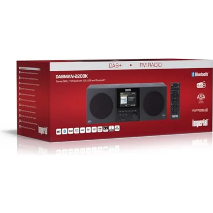 Imperial DABMAN-220BK DAB+/FM Stereo Radio, Bluetooth 5.3, 60 Speicherplätze, mit Fernbedienung, Holzgehäuse, schwarz – Bild 10