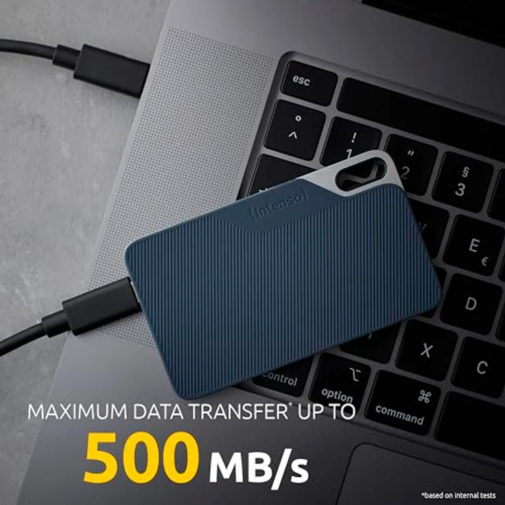 Intenso Externe SSD TX100, 250 GB Portable Solid State Drive, Super Speed USB 3.2 Gen 1x1 (5 Gbit/s), bis zu 500 MB/s – Bild 3
