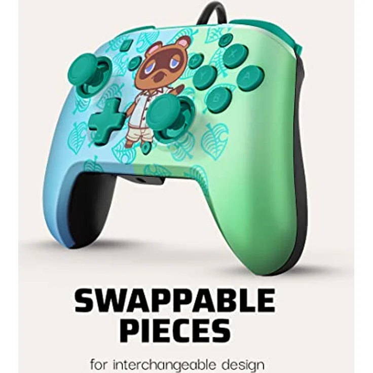 PDP Faceoff Deluxe + Audio Wired Controller Animal Crossing (Switch) (500-134-EU-C5AC-1) – Bild 2