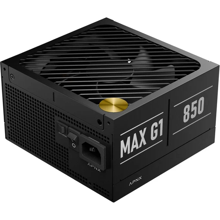 APNX MAX G1 850W 80 PLUS Gold Netzteil, ATX 3.1, PCIe 5.1, vollmodular, kompakt, schwarz