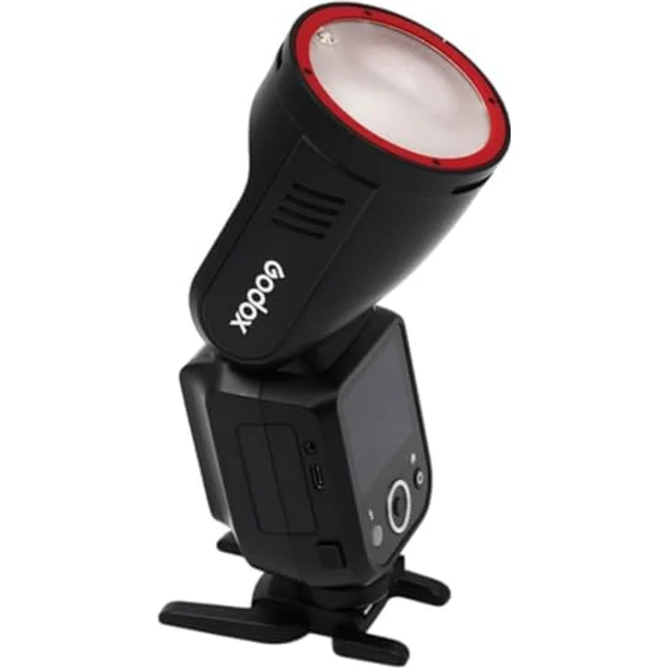 Godox V100 100 W On-Kamera-Blitz für Canon mit 5,8 cm (2,3 Zoll) Vollfarb-Touchscreen, 2,4 G kabelloser Synchronisation und leistungsstarkem Akku (schwarz) – Bild 2