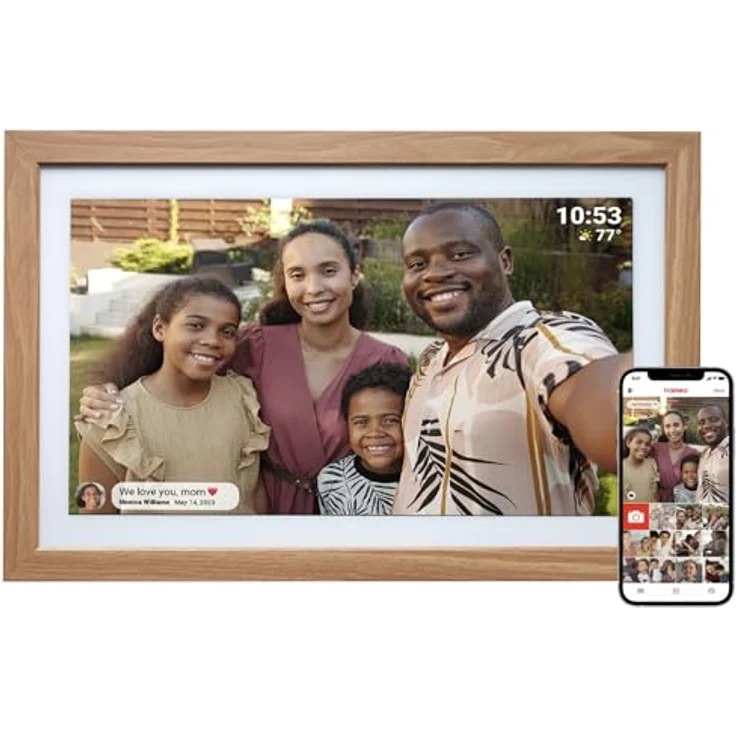Digitaler Bilderrahmen DENVER PFF-2162LW 21.5' WLAN-Fotorahmen mit Full-HD-IPS-Touchscreen 32 GB – Bild 1