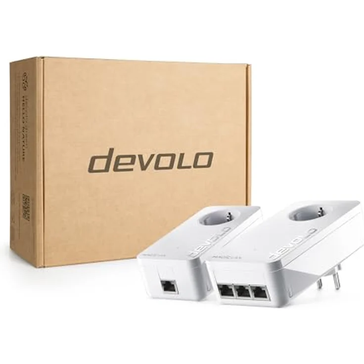 devolo Magic 2 LAN 2400 triple Starter Kit: Weltweit schnellstes Powerline LAN-Adapter-Set für Ihr Highspeed-Heimnetzwerk, ideal für Home Office (2400 Mbit-s, 3x Gigabit LAN-Anschlüsse, G.hn) – Bild 6