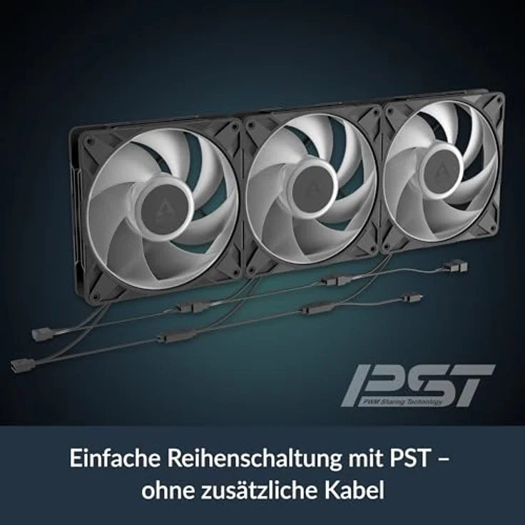 ARCTIC P14 Pro A-RGB PWM-Lüfter, 3er-Pack, 140mm, schwarz, hoher statischer Druck, adressierbare RGB-Beleuchtung, leises Fluidlager – Bild 5